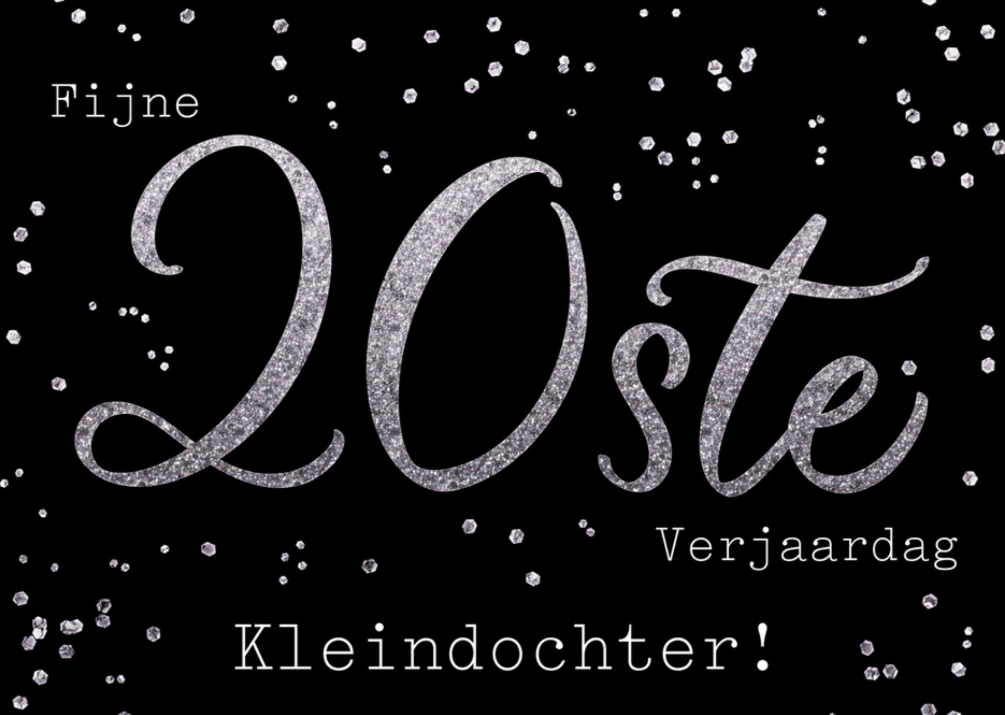 Letters by Julia Verjaardagskaart met leeftijd Kaart Letters By Julia