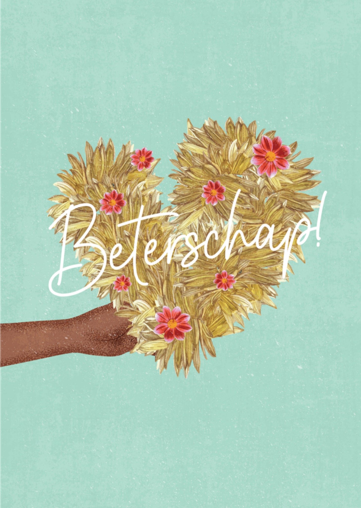 Beterschapskaart Bloemen Kaart Melolelo