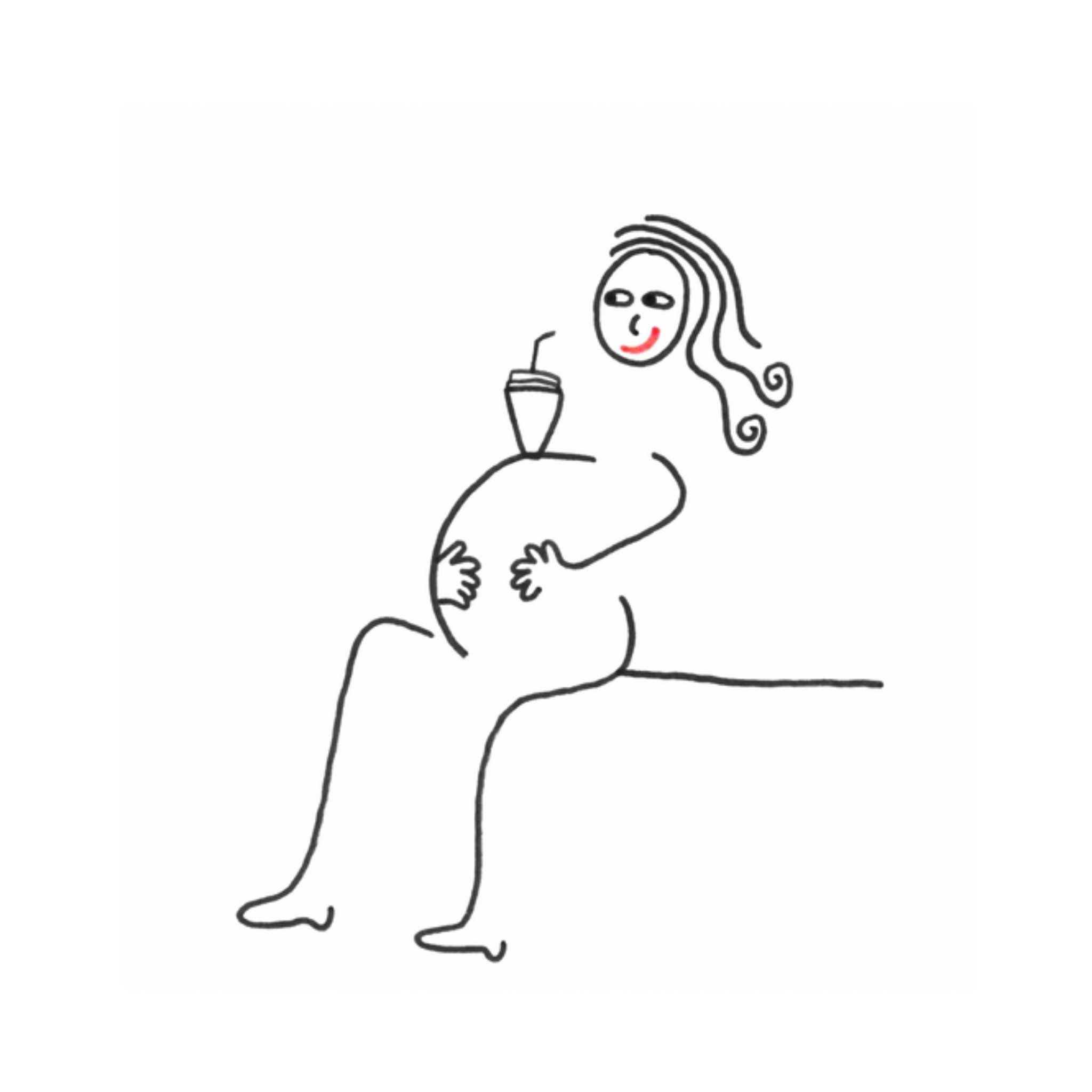 Eva Gans - Zwangerschapskaart - Illustratie