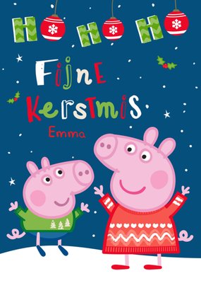 Peppa Pig | Kerstkaart | met naam