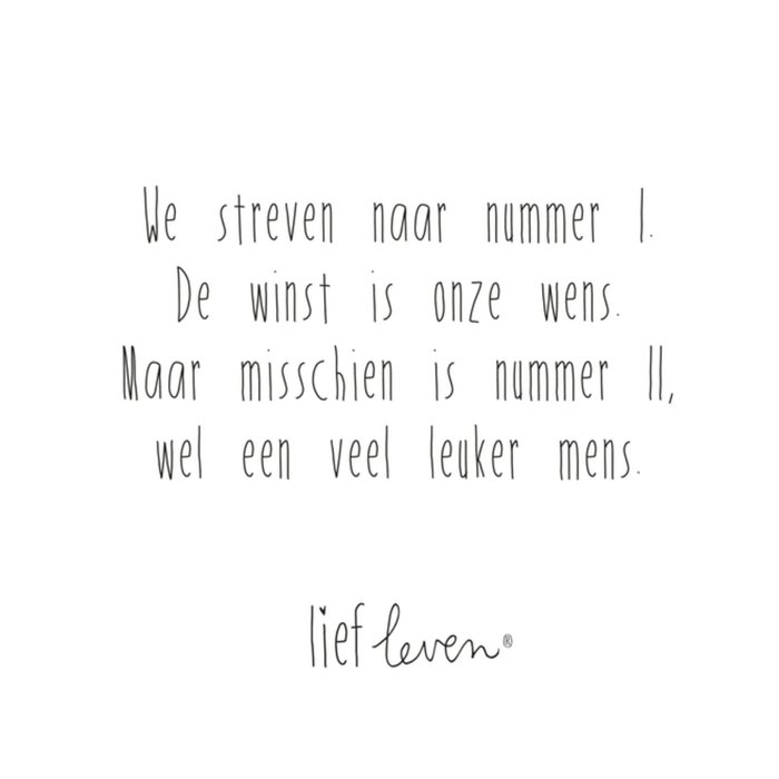 Lief Leven | Zomaar kaart | nummer 1