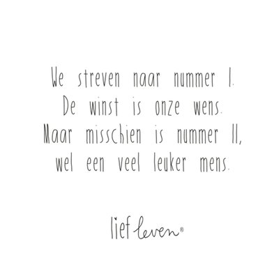 Lief Leven | Zomaar kaart | nummer 1