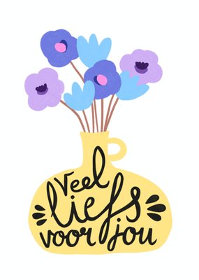 Greetz | Denken aan kaart | illustratie | bloemen