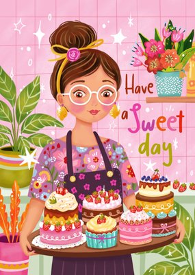 Aniet Illustration | Verjaardagskaart | Have a sweet day