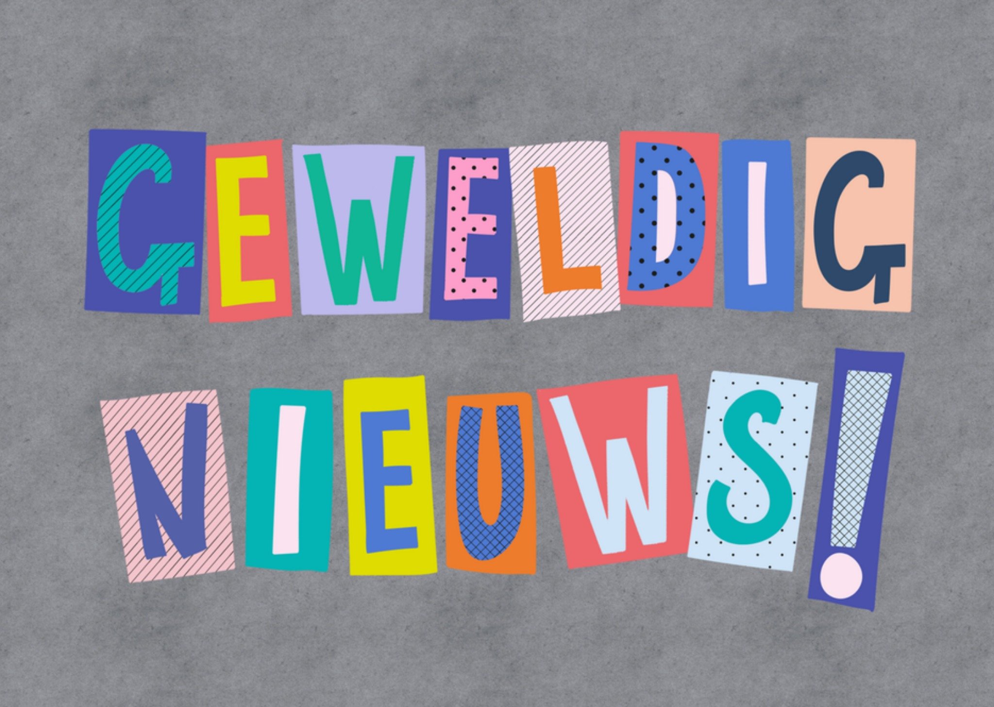 Felicitatiekaart geweldig nieuws Kaart Greetz