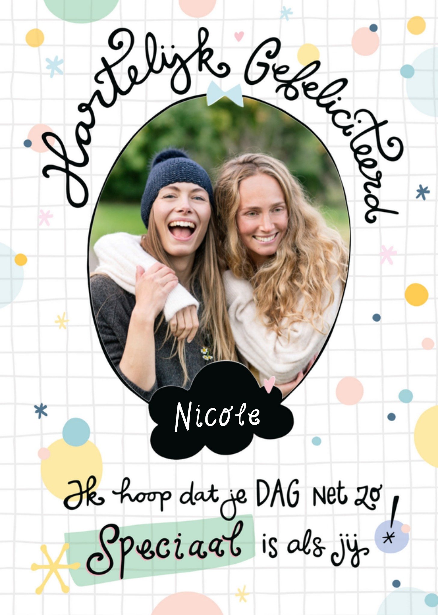 Funny Side up Verjaardagskaart foto met naam Kaart Funny Side Up