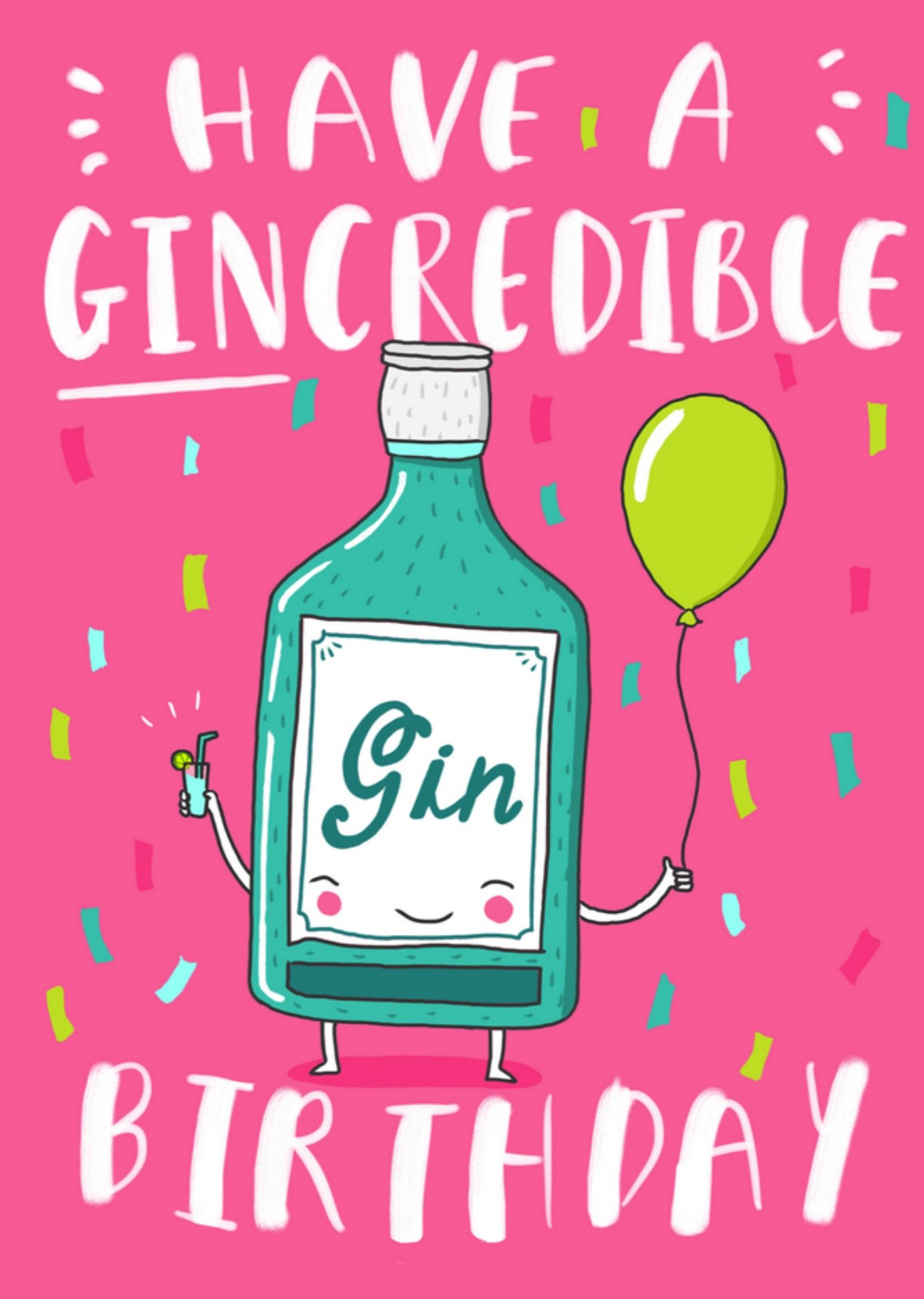 Verjaardagskaart gin Kaart Charly Clements