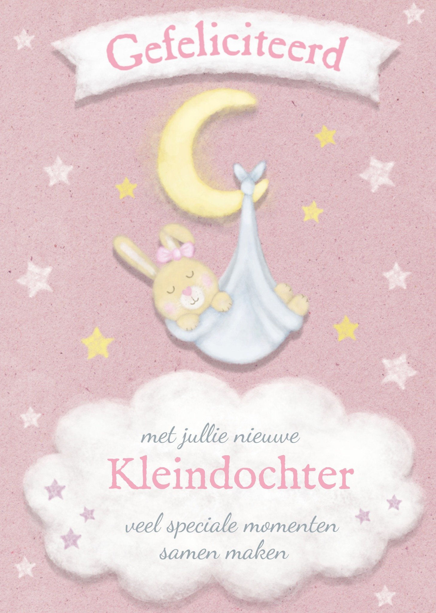 Geboortekaart kleindochter Kaart Greetz