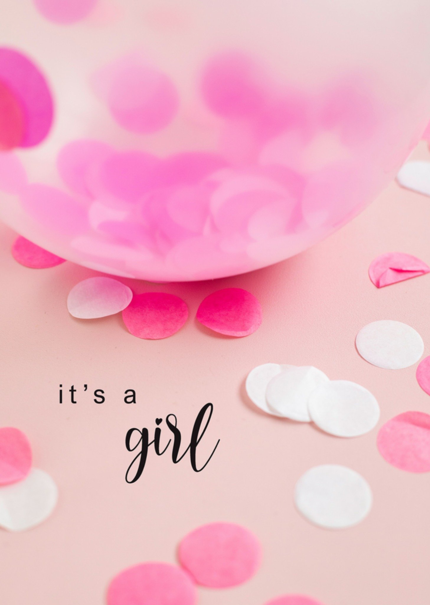 Geboortekaart ballon Kaart Photoflash