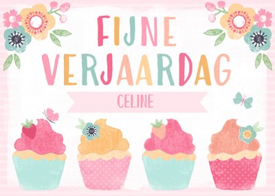 Greetz | Verjaardagskaart | cupcakes met naam