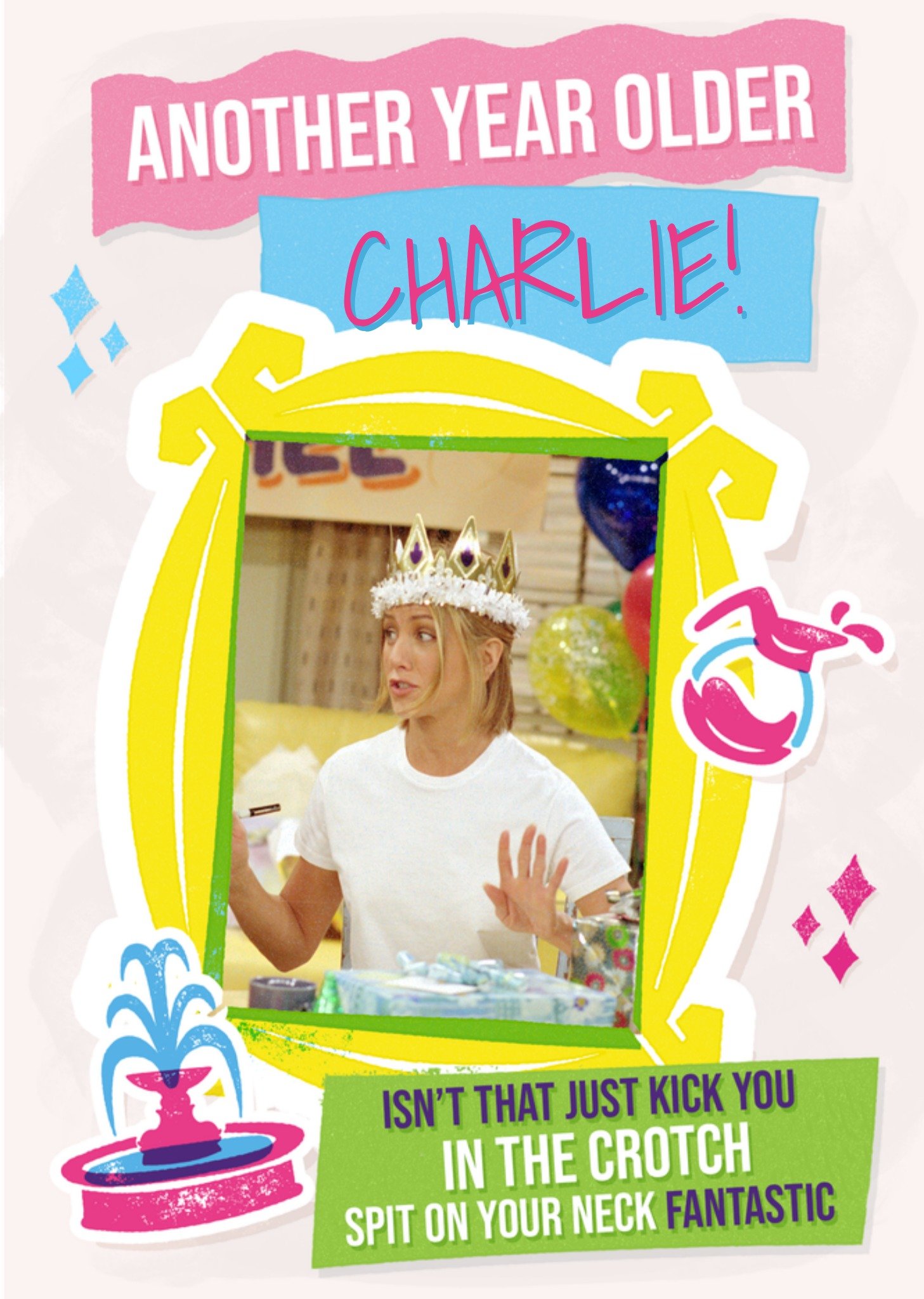 Friends Verjaardagskaart Rachel Met naam Kaart Friends televisieserie