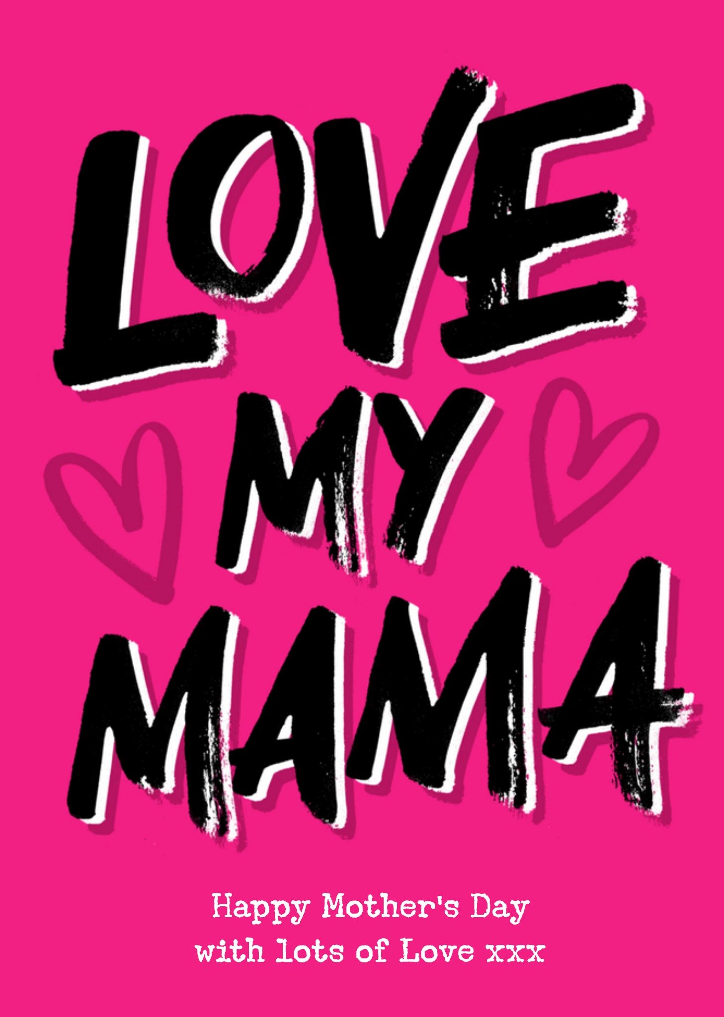 Letters by Julia Moederdagkaart kleurrijk Kaart Letters By Julia