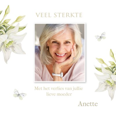 Geïllustreerde Lelies Foto Upload Sterkte Kaart