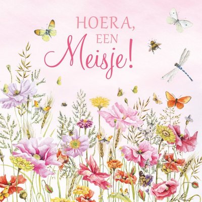 Janneke Brinkman | Geboortekaart | Hoera een meisje