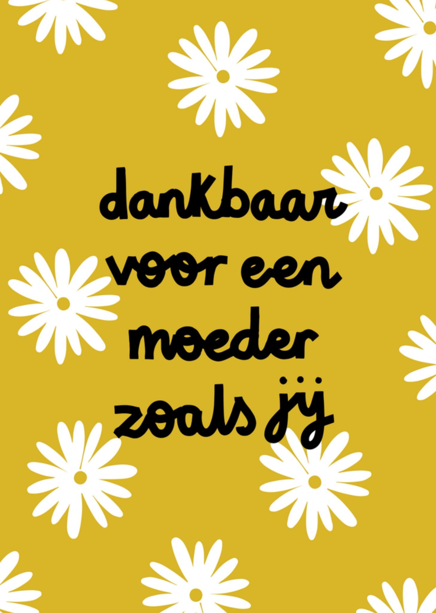 Bedankkaart moeder Greetz