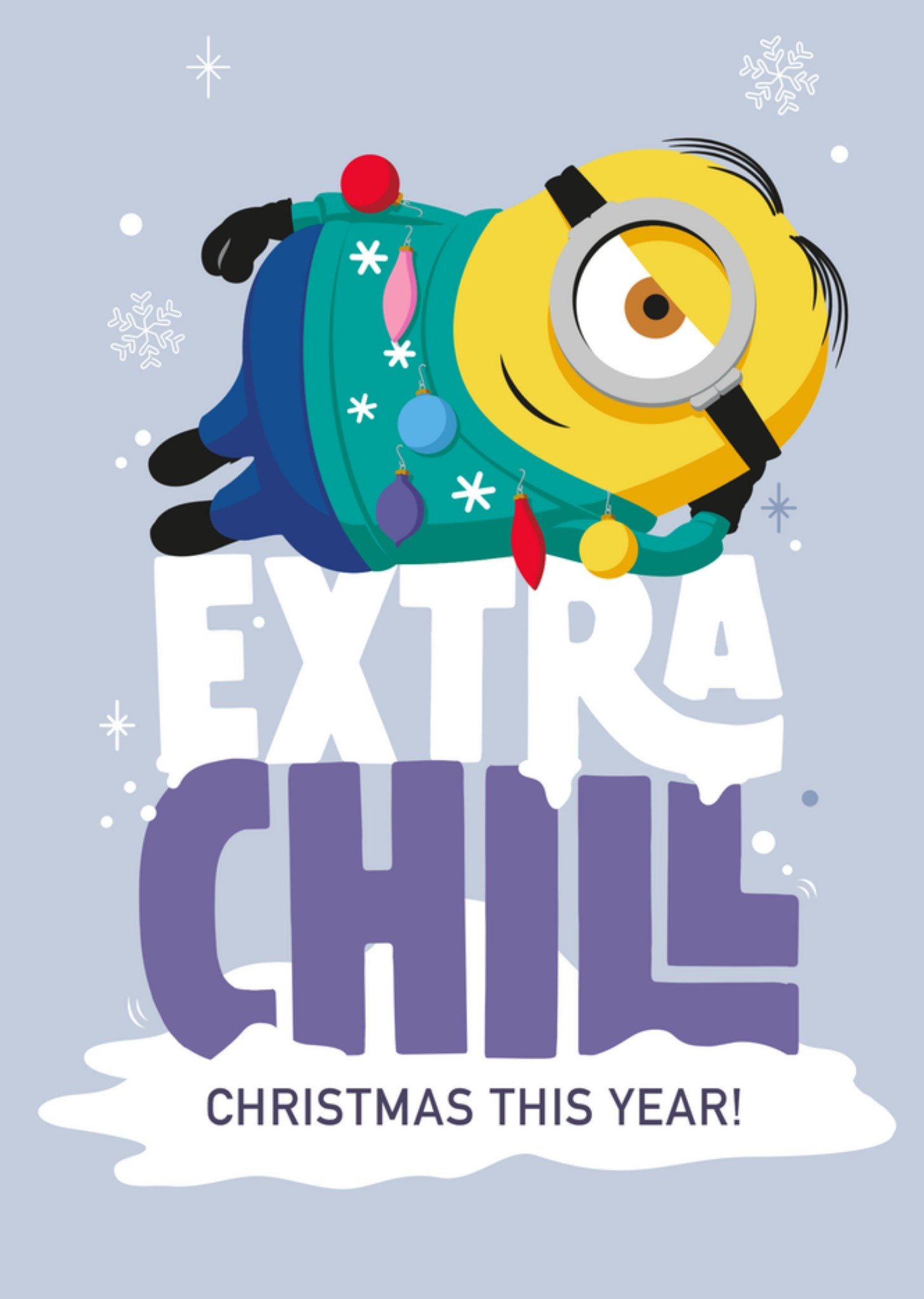 Minions Kerstkaart Extra Chill Despicable Me