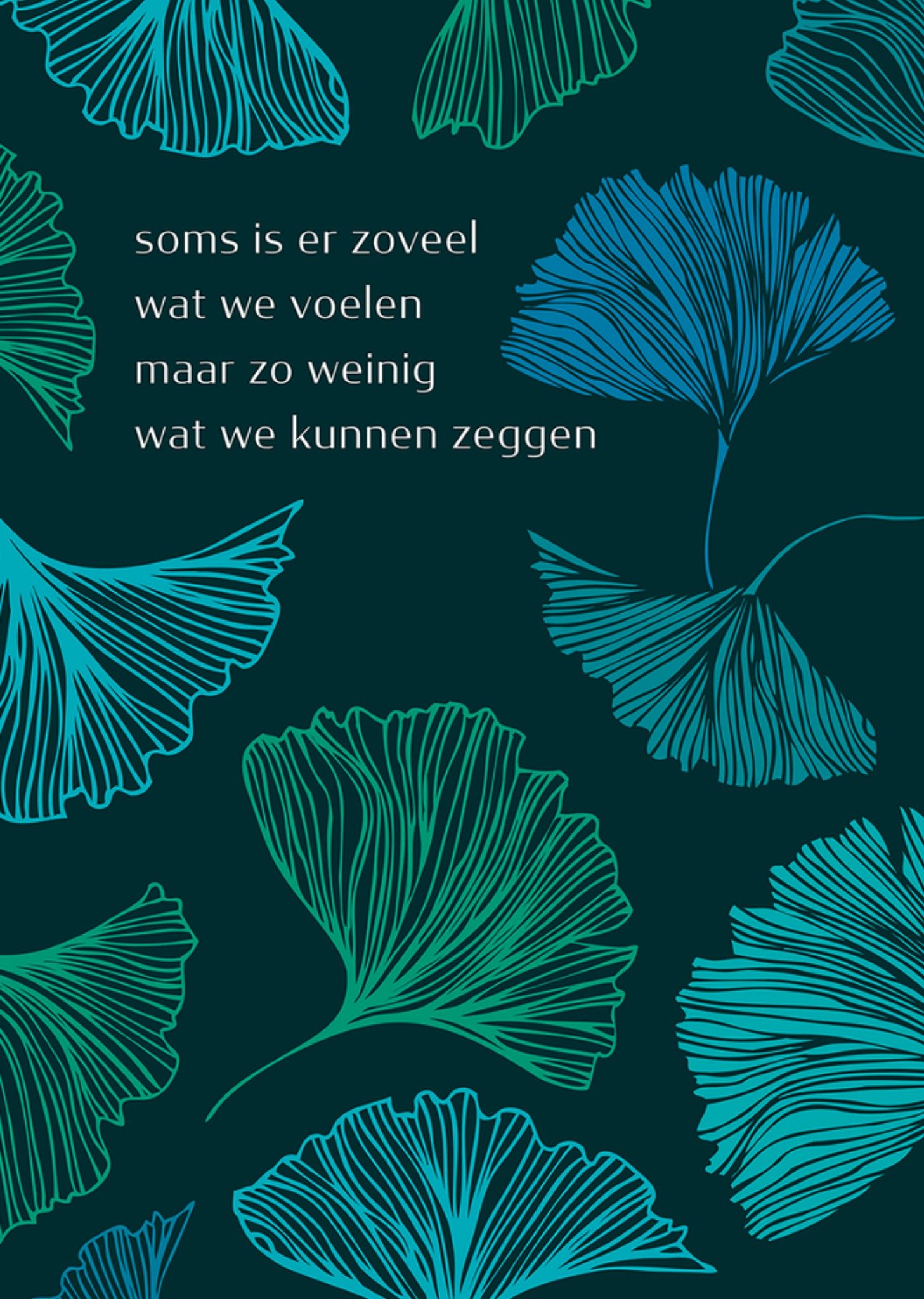 Condoleancekaart Zoveel wat we voelen KaartPaperclip