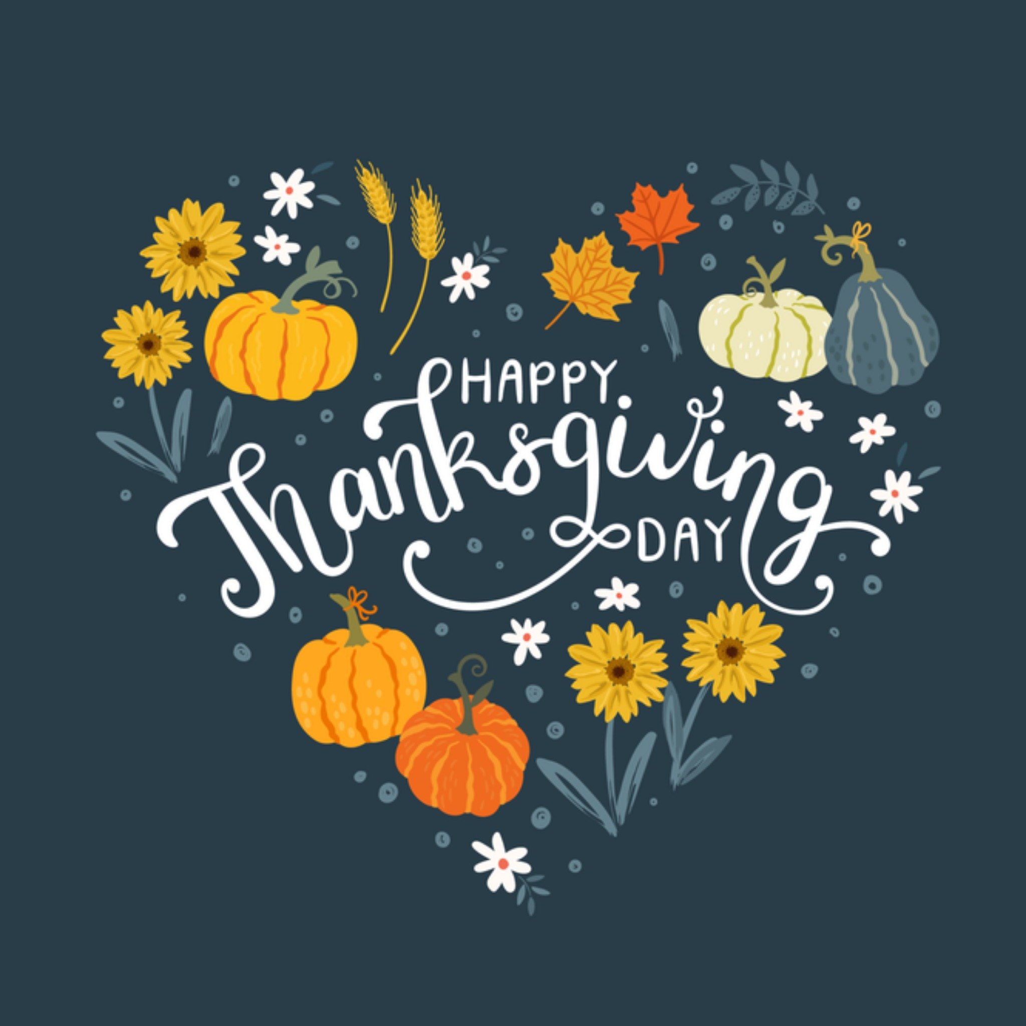 Thanksgiving kaart Bloemen Paperclip