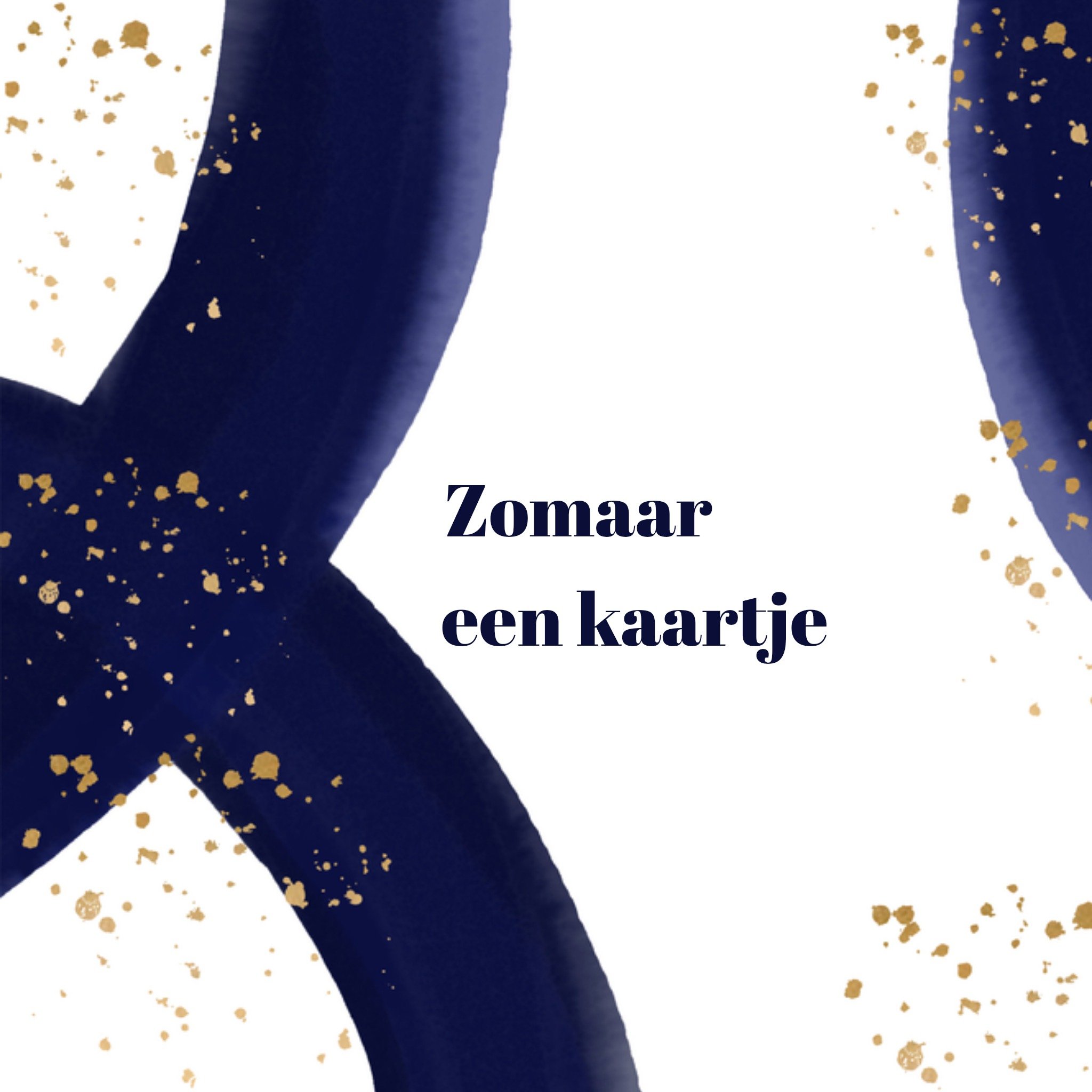 Greetz Zomaar kaart Zakelijk Vierkant
