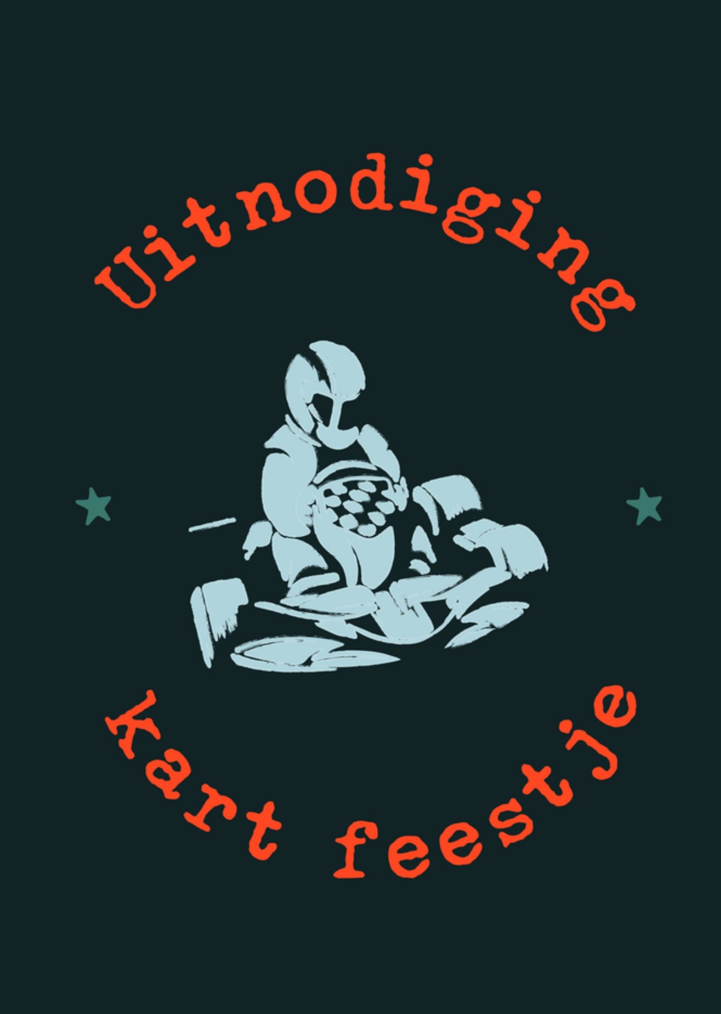 Kinderfeestje Racewagen Kaart Greetz