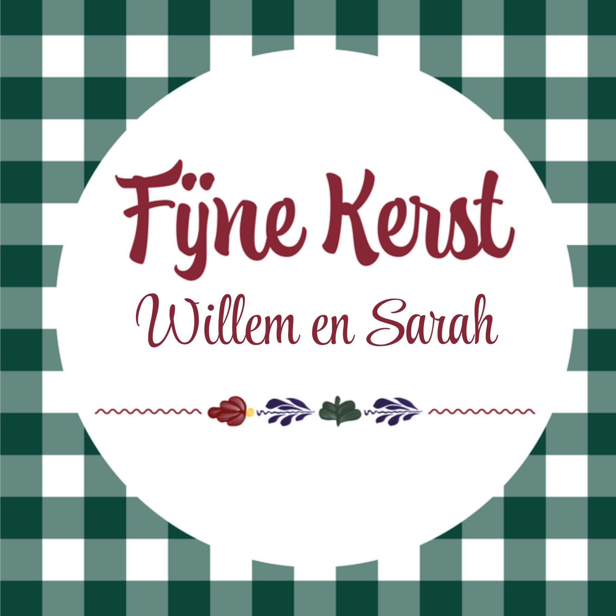 Kerstkaart Stel Boerenbont