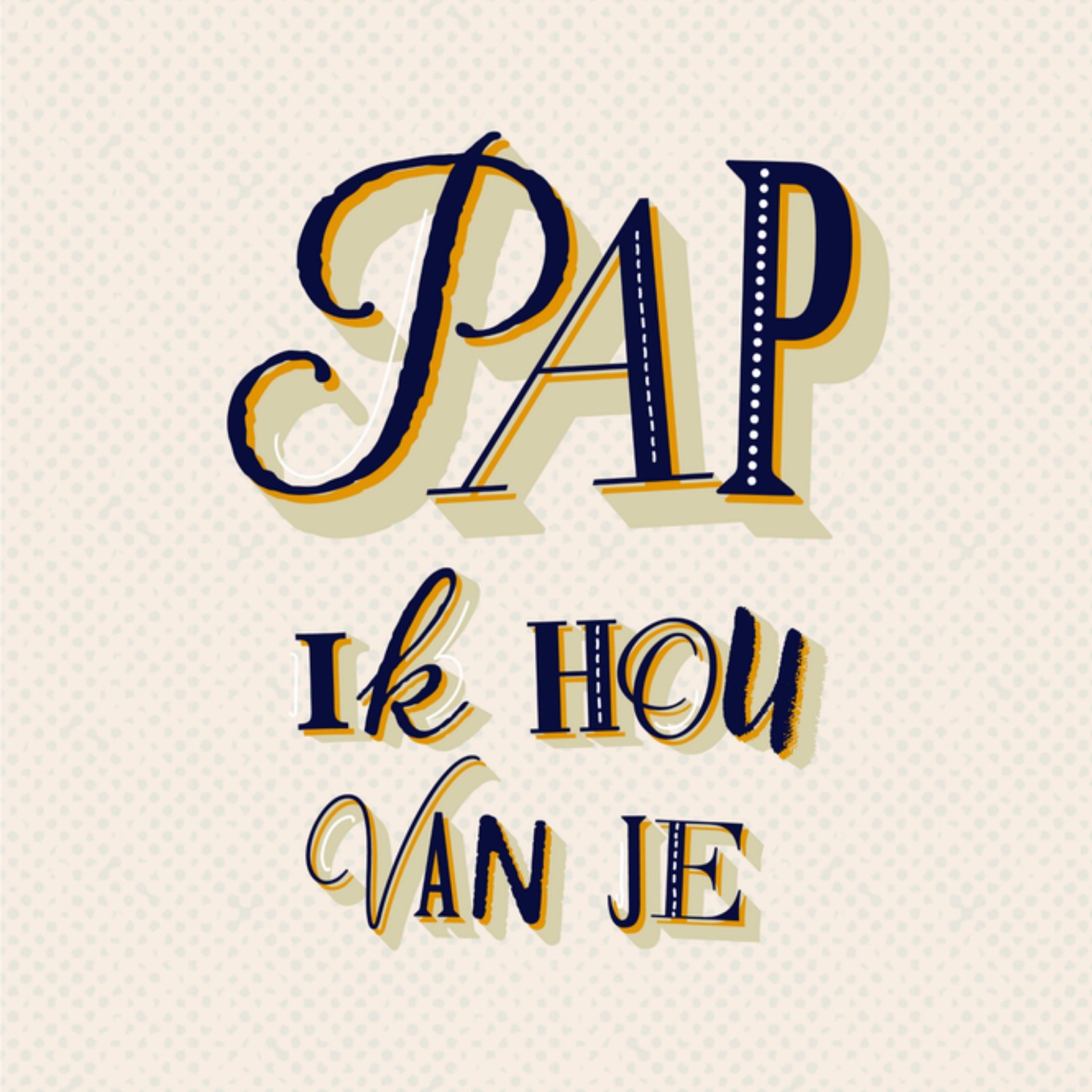 Greetz Vaderdagkaart Pap Vierkant