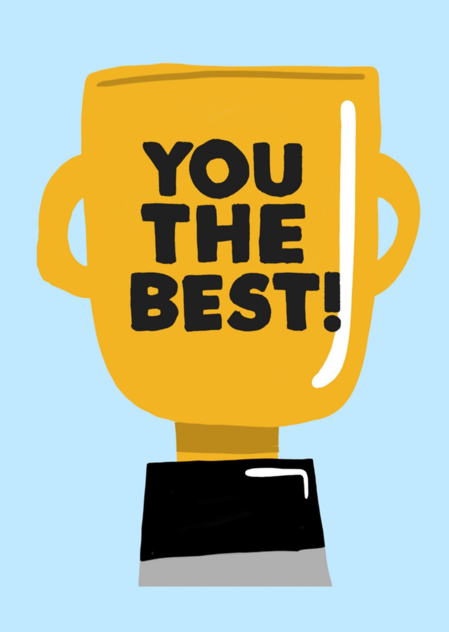 Verjaardagskaart trofee Kaart Jolly Awesome