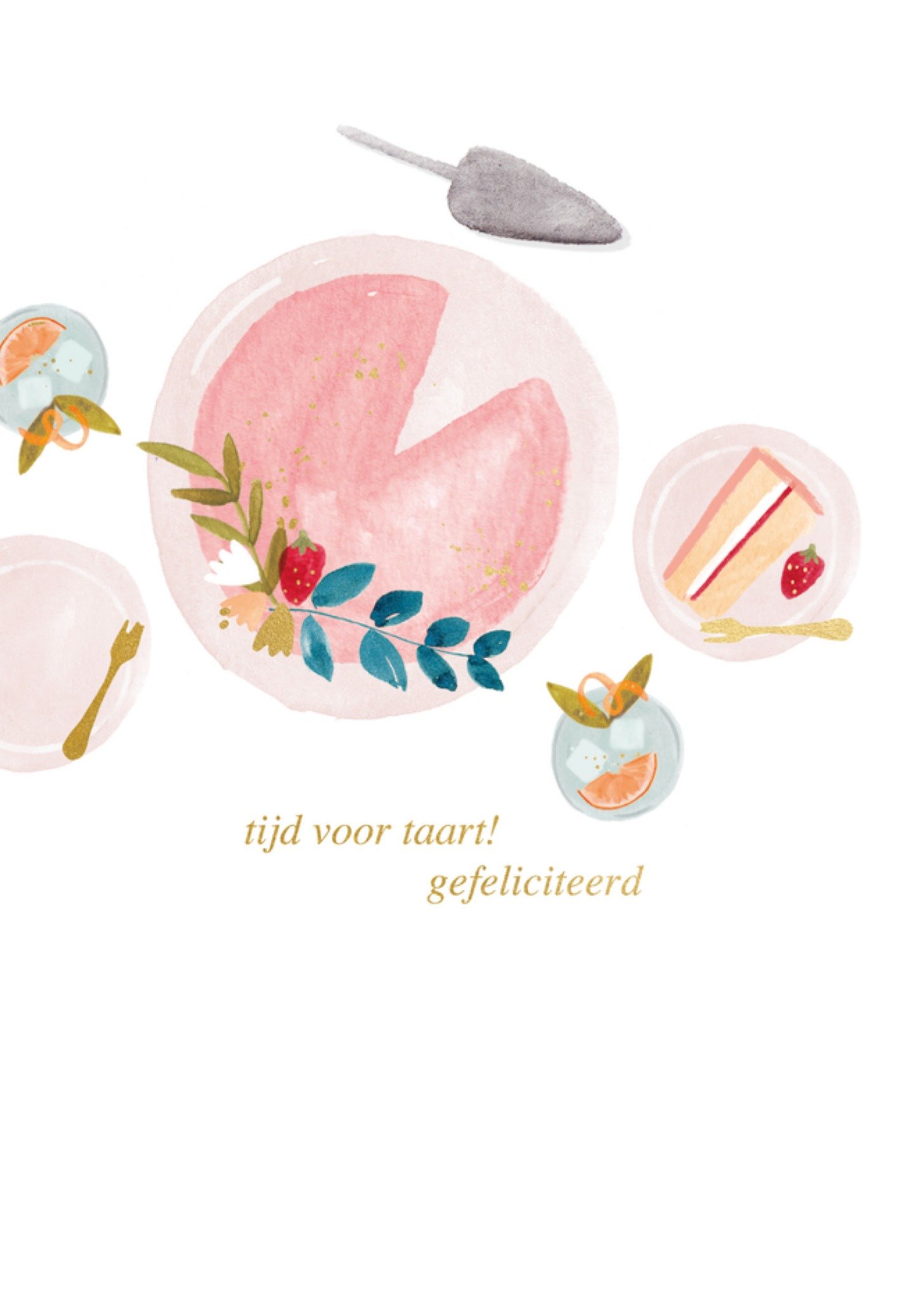 HotchPotch Verjaardagskaart taart Kaart Hotchpotch