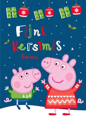 Peppa Pig | Kerstkaart | met naam