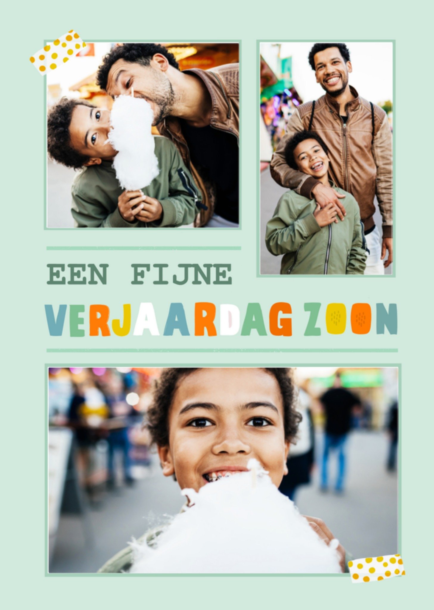 Greetz Verjaardagskaart fotokaart zoon Standard Card