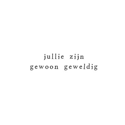 IKPAKJEIN | Bedankkaart | Jullie zijn geweldig