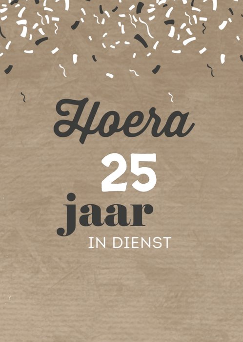 Greetz | Jubileumkaart | 25 jaar in dienst