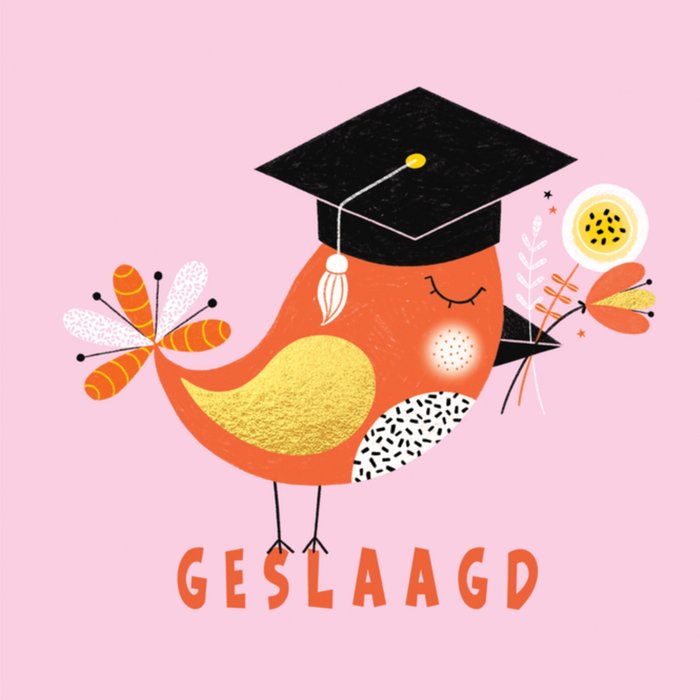 Marieke Witke | Geslaagd kaart | vogel