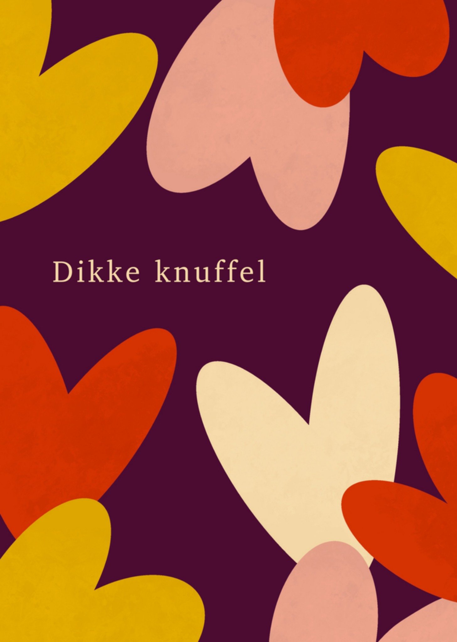 Denken aan kaart hartjes knuffel Kaart Greetz