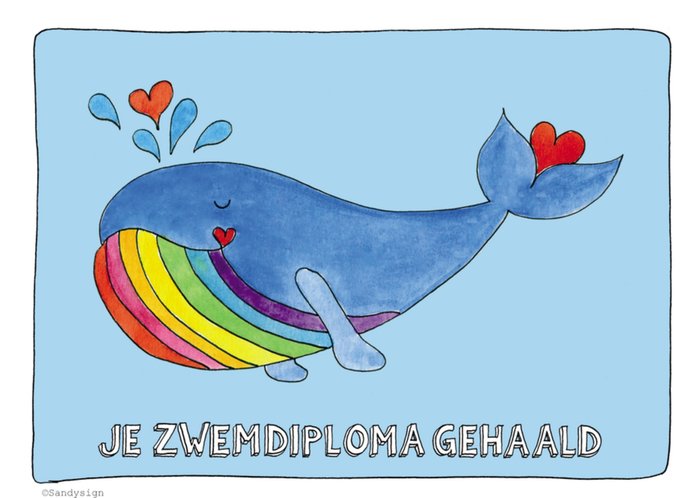 Sandysign | Zwemdiploma | Walvis