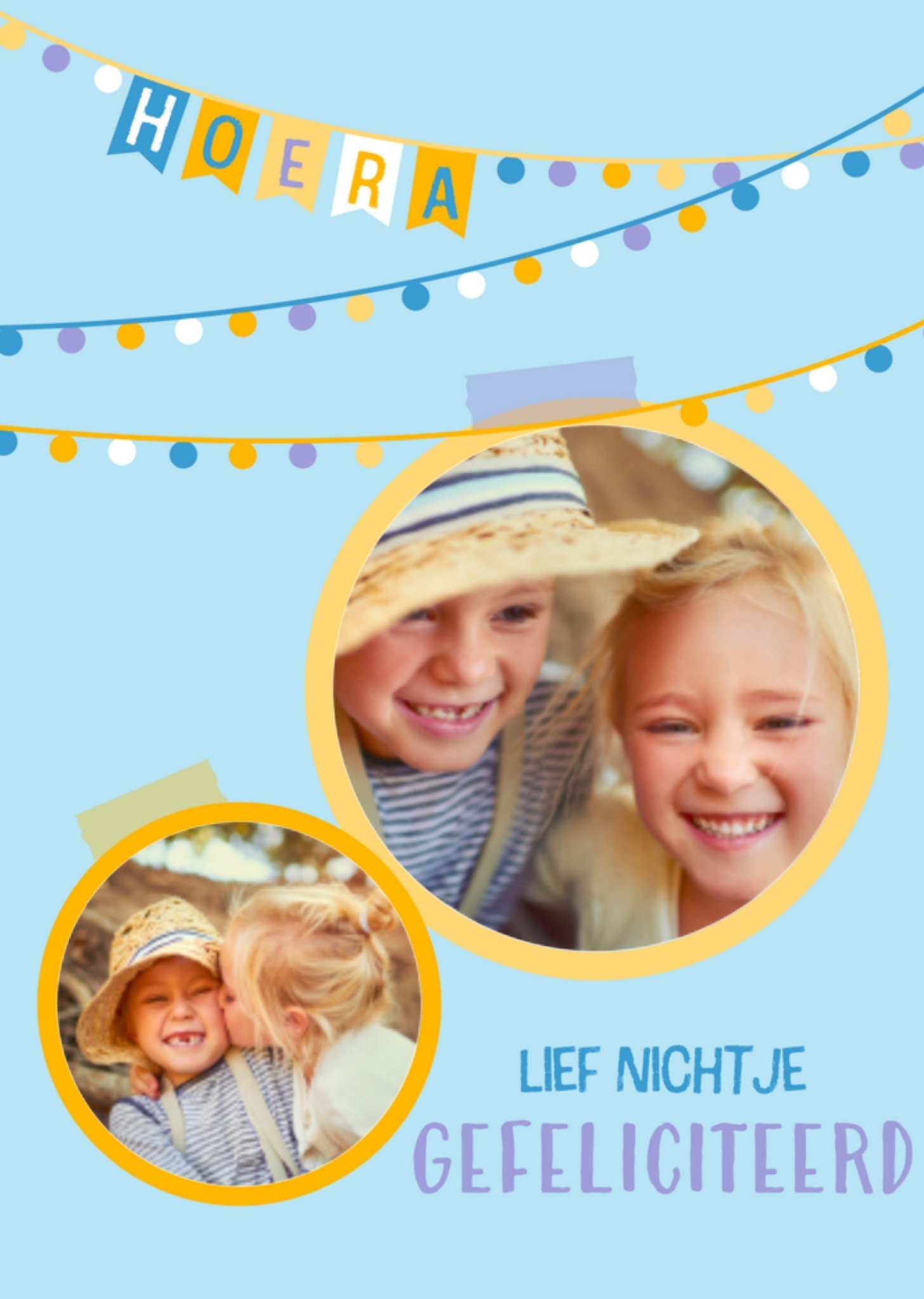 Verjaardagskaart Vlaggen Foto Kaart Greetz