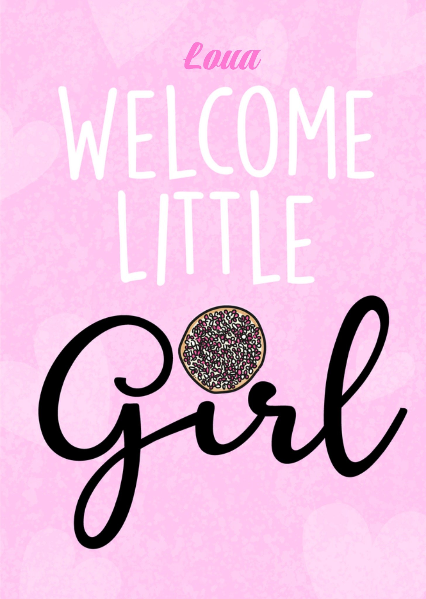 Geboortekaart Welcome Little Girl Kaart Liefs Jansje