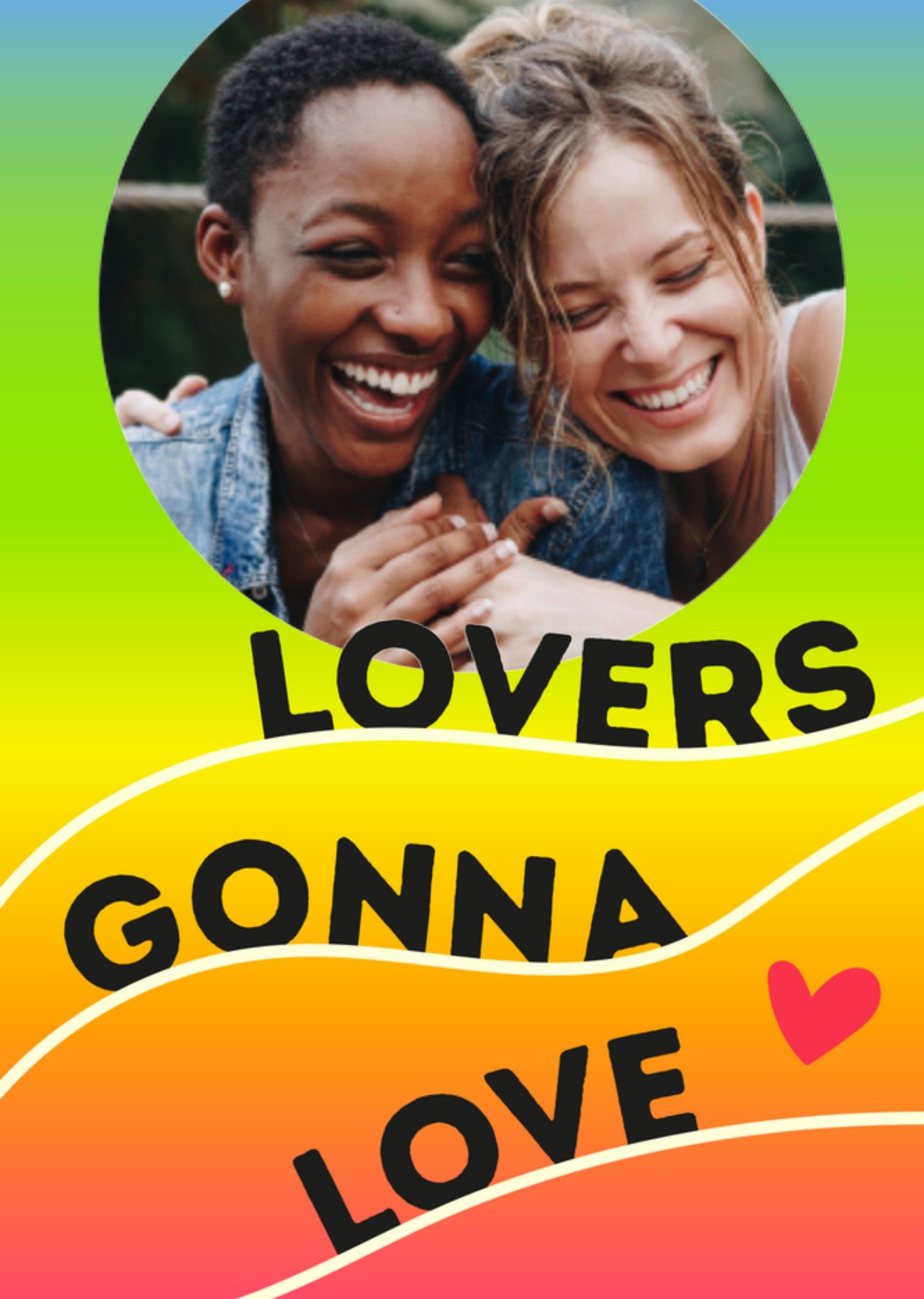 Valentijnskaart fotokaart kleurrijk Kaart Greetz