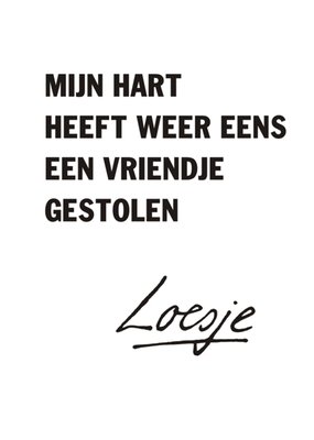 Loesje | Valentijnskaart | vriendje gestolen