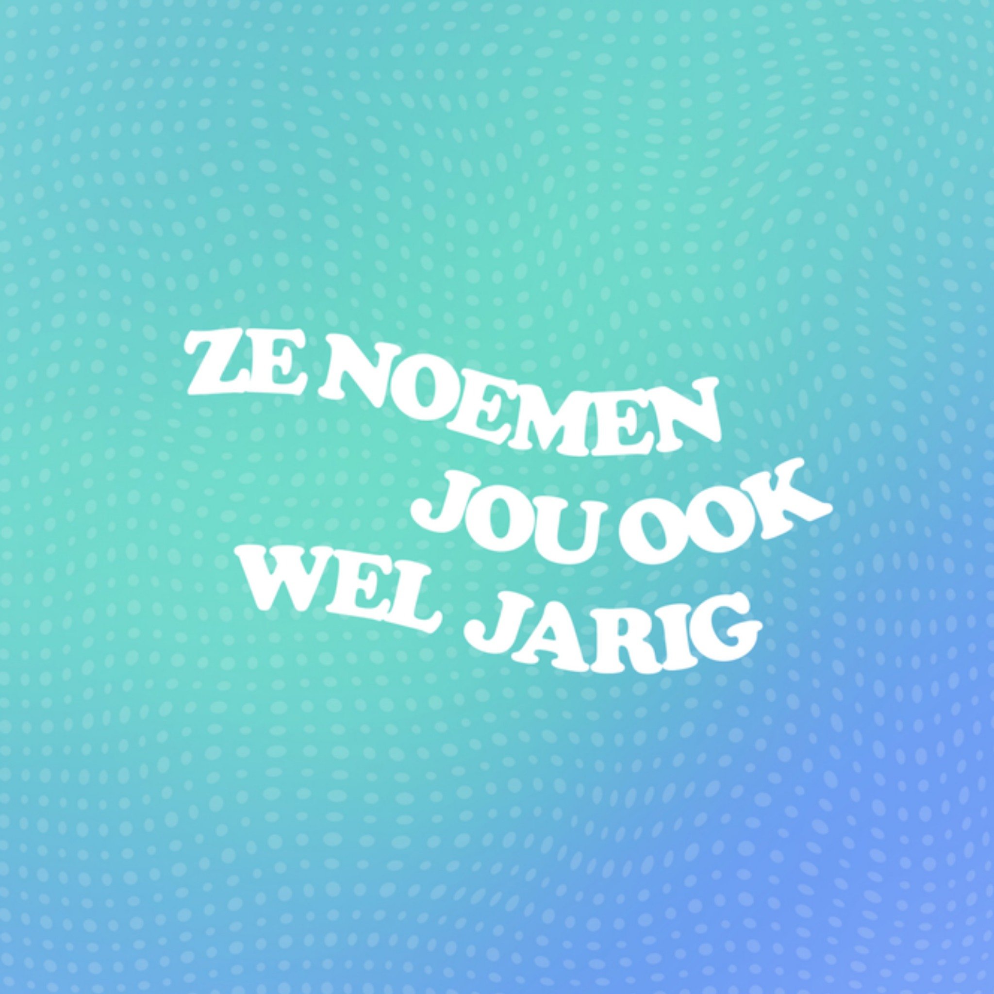 Greetz Verjaardagskaart kleurrijk jarig Vierkant