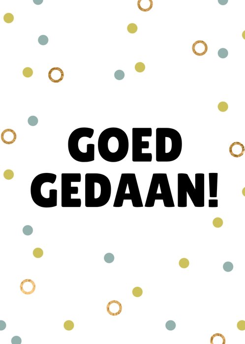 Greetz | Geslaagd kaart | goed gedaan