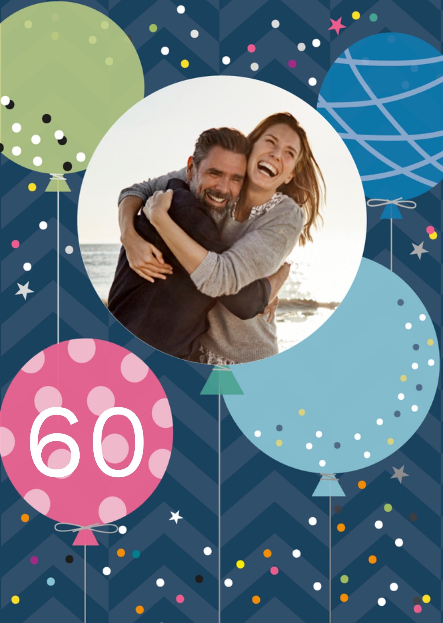 Verjaardagskaart 60 Kaart Paperclip