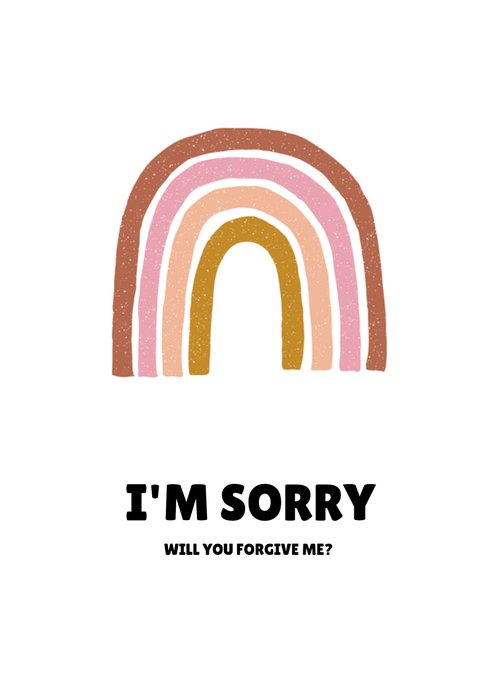 Greetz | Sorry kaart | regenboog