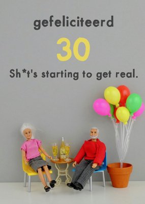 Bold and Bright | Verjaardagskaart | 30 jaar