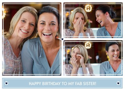 Greetz | Verjaardagskaart | Fab sister!