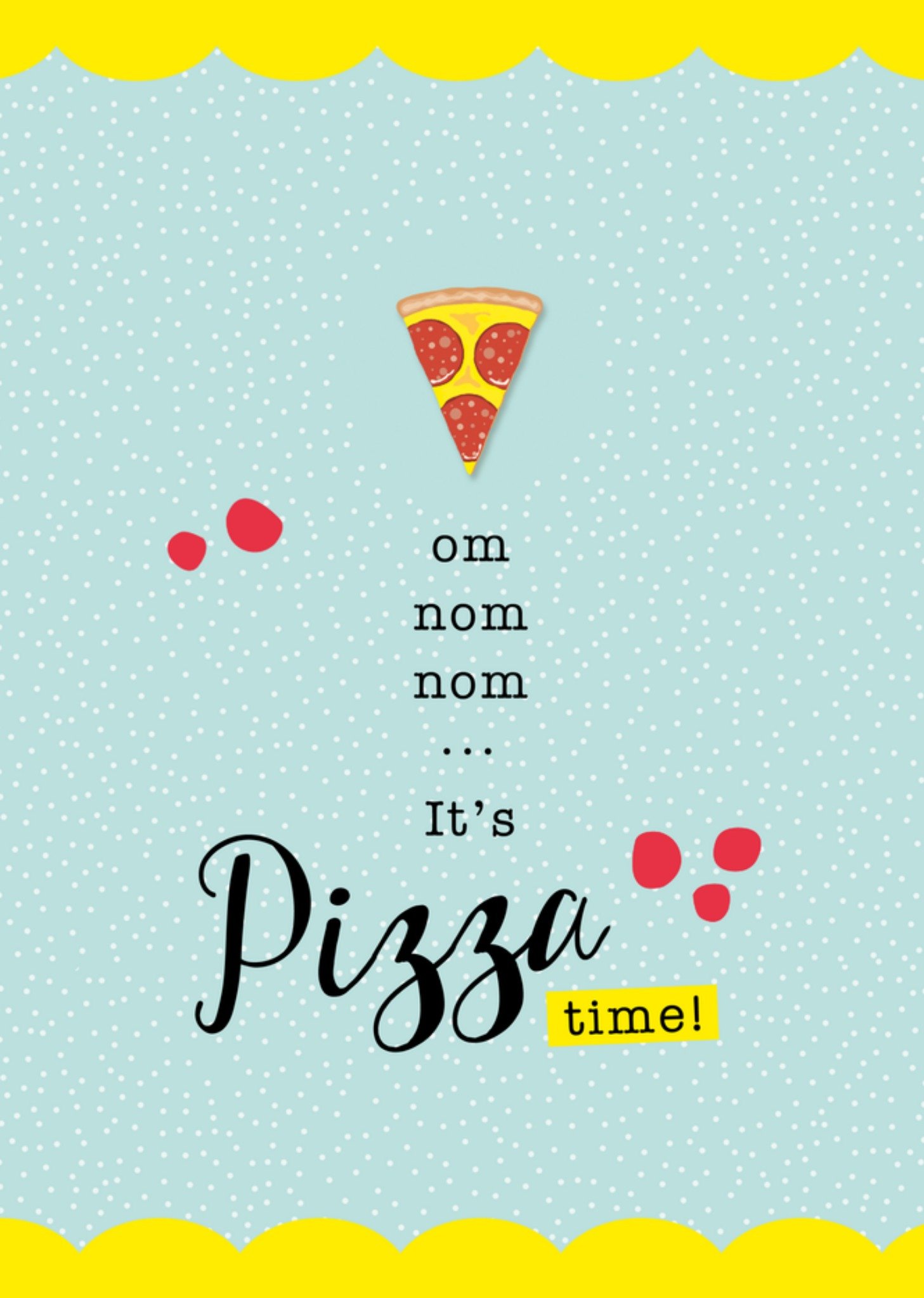 Zomaarkaart pizza eten Kaart TMS