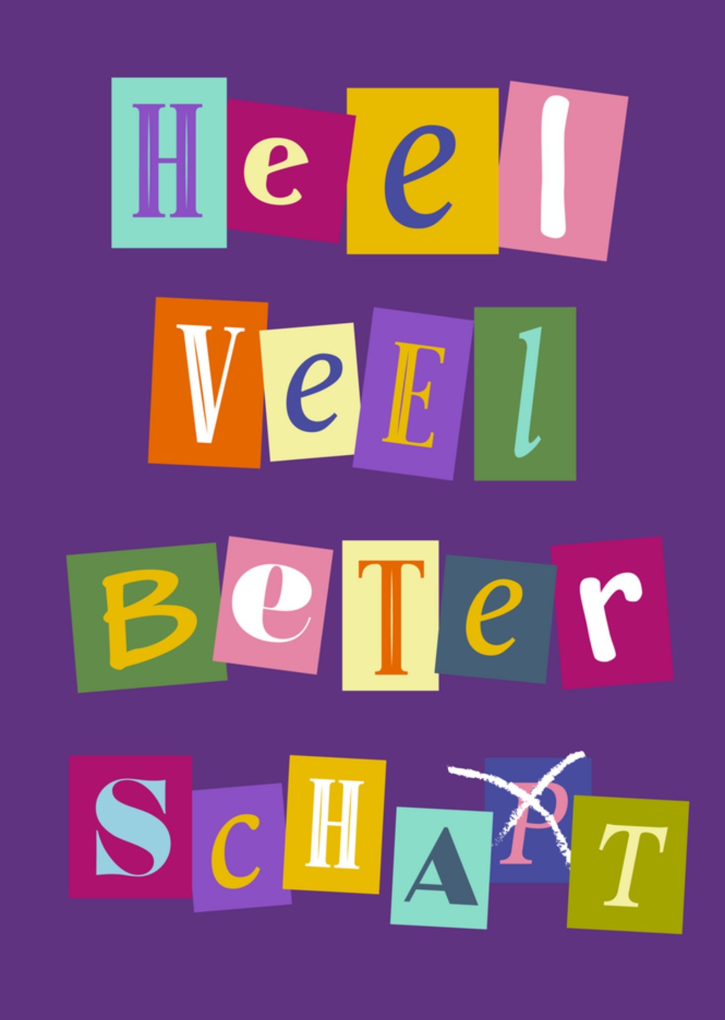 Beterschapskaart Heel veel beterschat Kaart Greetz