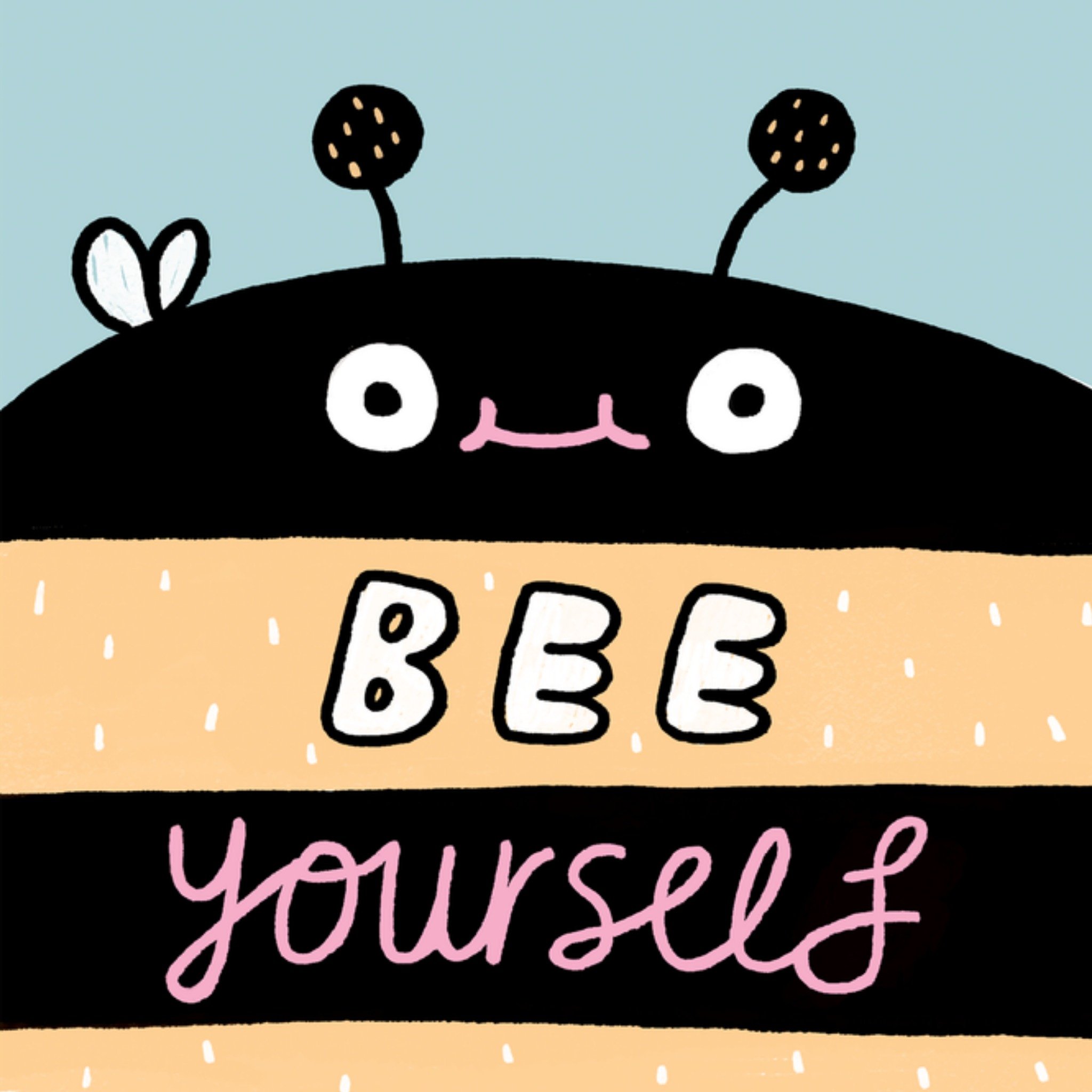 Zomaar kaart Bee yourself Vierkante Kaart Ohh Deer