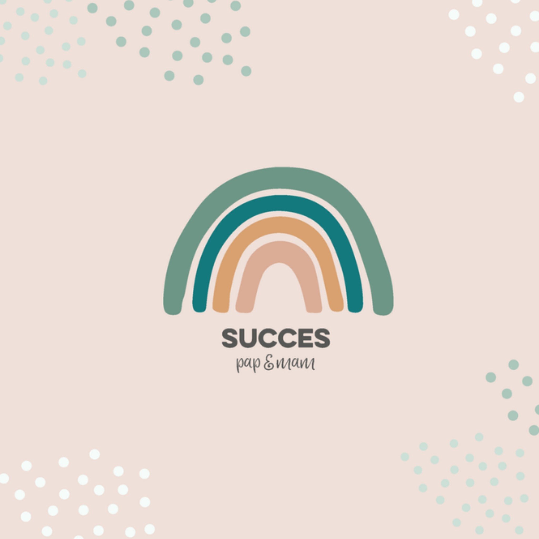 Greetz Succeskaart Regenboog Vierkant