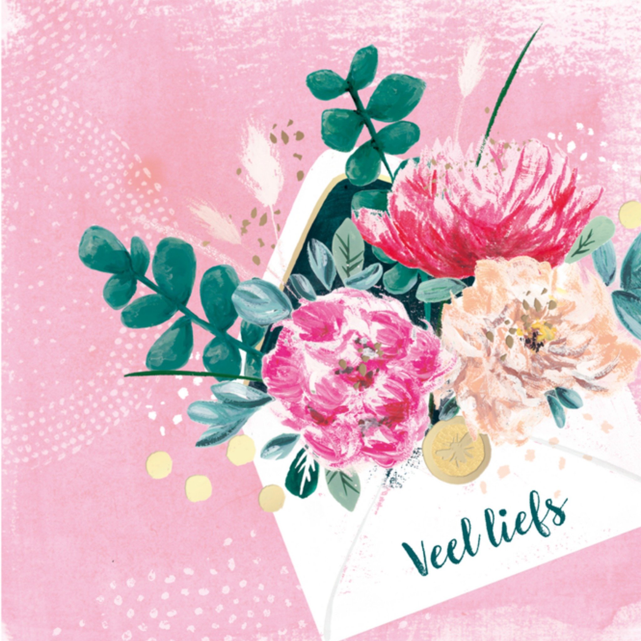 HotchPotch Zomaar kaart envelop Vierkante Kaart Hotchpotch